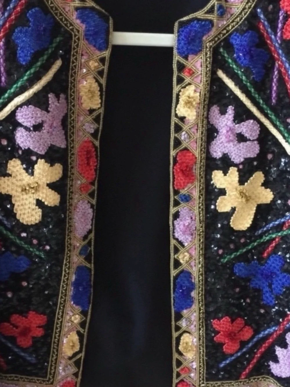 Vintage Richeline Sequined & Beaded Bolaro Jacket - Picture 5 of 7